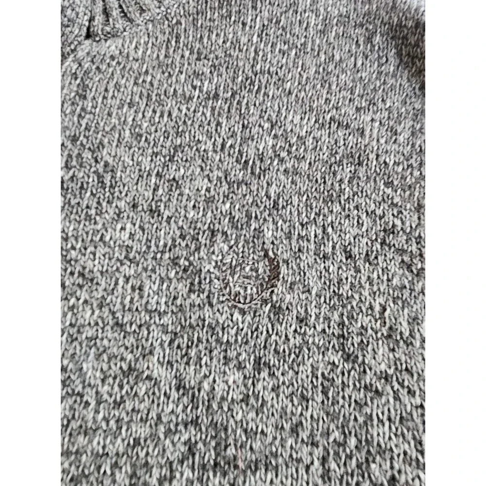 Mens Chaps Long Sleeve Quarter Button Sweater Sz XL 100% Cotton